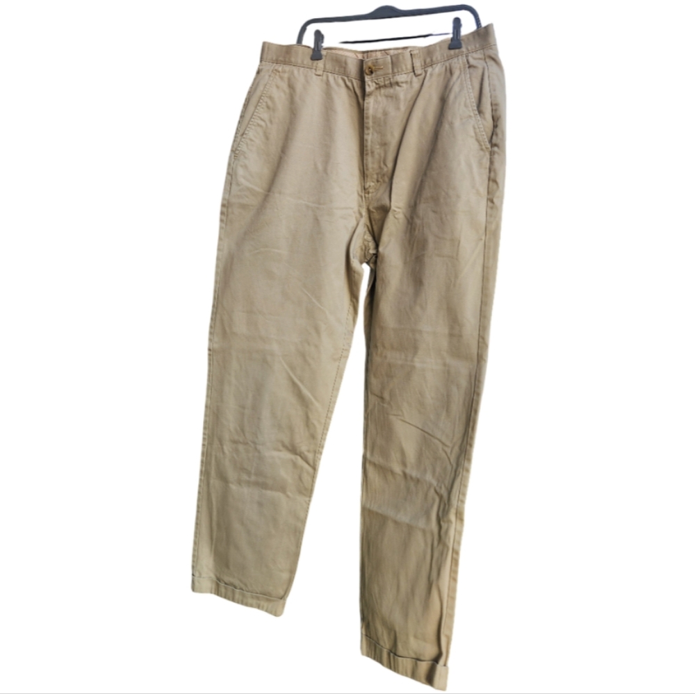 Cutter & Buck Tan Chinos Classic Cotton Twill 38/36 Tall